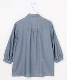 J.PRESS LADIES L 【シーンレスに活躍】ウォッシャブルキュプラツイル タックデザイン ブラウス