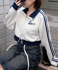 WEGO ロゴプリントトラックジャケット