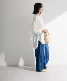 Green Parks ウエストタックコクーンデニムパンツ