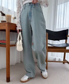 WEGO ハートポケットストレートデニムパンツ