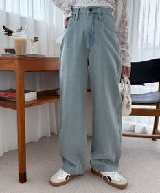 WEGO ハートポケットストレートデニムパンツ