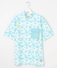 PW CIRCULUS 【UV遮蔽率99.5%  UVカット/速乾/ストレッチ】【MEN】アニマルドットポケットモックT ゴルフ