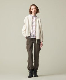 J.PRESS YORK STREET 【WOMEN】ジャージライクツイル ドルマンブルゾン