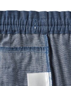 MIKI HOUSE HOT BISCUITS 【80-120cm】 先染めデニム バックフリル キュロットパンツ