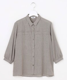 J.PRESS LADIES L 【シーンレスに活躍】ウォッシャブルキュプラツイル タックデザイン ブラウス