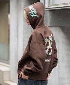 WEGO 【ユニセックス着用ITEM】別注BENDAVISグラフィックプルパーカー