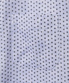 JOSEPH ABBOUD 【ビジネスシーンに最適・サステイナブル】ソアロンンシャンブレープリント 半袖 シャツ