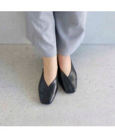 MODE ET JACOMO <carino>スクエアトゥフラットパンプス