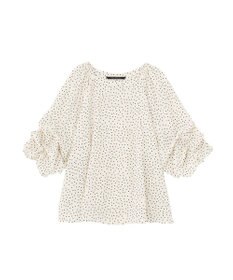 YECCA VECCA ホイップスリーブブラウス