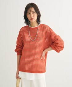 Green Parks メッシュニットチュニック