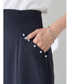 earth music&ecology パール付きマーメイドスカート