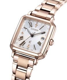 CITIZEN 【替えバンド付き電波時計】電池交換不要のスクエア2wayモデル ES9506-62A