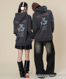 WEGO 【ユニセックス着用ITEM/25年秋冬新作】TOMandJERRYグラフィックプルオーバー