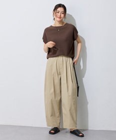 ANY L 【洗濯機可/ウエストゴム】撥水バレルパンツ