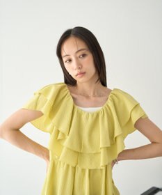 earth music&ecology ラッフルフリルワンピース