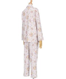 WACOAL パジャマ 長袖 長ズボン 綿100%(本体) スムース素材 ミントン レディース NDX561 /ワコール