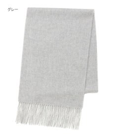 MOONBAT プラスムーンバット (+moonbat) カシミヤ100％無地マフラー 洗える 190㎝×30㎝