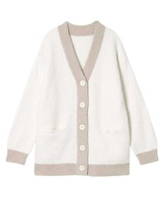 une nana cool カラーブロッキング カーディガン