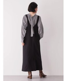 AMERICAN HOLIC 両ＶネックＩラインワンピース