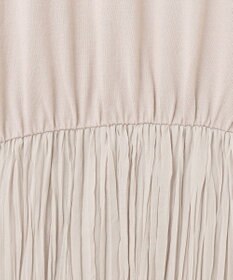 自由区 L 【カタログ掲載・洗える】ジョーゼットプリーツコンビ ワンピース