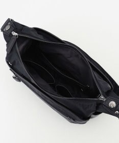 Y'SACCS 【ムック本掲載】【ナイロンタフタ×リサイクルレザー】デイリーショルダー　Sサイズ