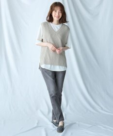 ANY 【ウエストゴム/ストレッチ】ウルトライージーデニムパンツ