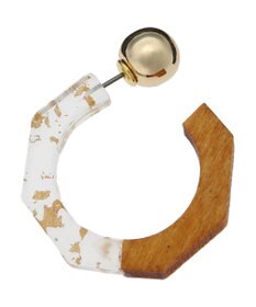 Green Parks ｅｖｅｒｙ　ｗａｌｋ．ウッドサークルピアス