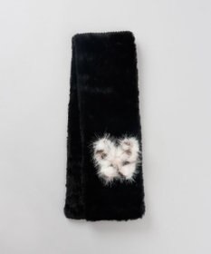 AURORA 【 ANNA SUI（アナ スイ）】バタフライエコファー差込マフラー(WASH)