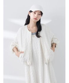 earth music&ecology シャーリングタックスリーブブルゾン