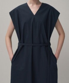 ATON COTTON BROAD | フレンチスリーブドレス