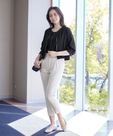 Tiaclasse シアーラウンドネックブルゾン