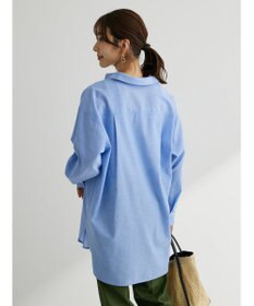 Green Parks 綿麻混オーバーサイズシャツチュニック
