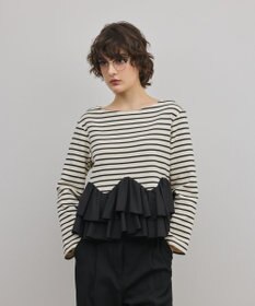 GRACE CONTINENTAL タフタフリルカットトップ