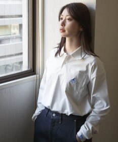 SHARE PARK LADIES 【UVケア・吸水速乾・ストレッチ・軽量 】エンブレムポロTシャツ（S・Mサイズ）
