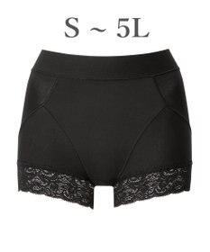 BRADELIS New York 【BRADELIS NewYork peace】すっぽりフィット綿混一分丈ショーツ25 深め 伸縮性抜群 ボーイレッグ