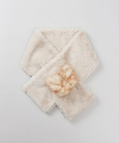 AURORA 【 ANNA SUI（アナ スイ）】バタフライエコファー差込マフラー(WASH)