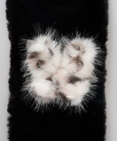 AURORA 【 ANNA SUI（アナ スイ）】バタフライエコファー差込マフラー(WASH)