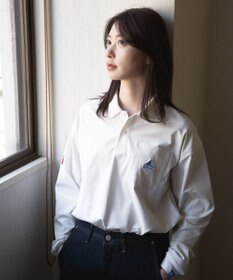 SHARE PARK LADIES 【UVケア・吸水速乾・ストレッチ・軽量 】エンブレムポロTシャツ（S・Mサイズ）