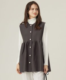 自由区 【洗える】パールディティールニット ジレ