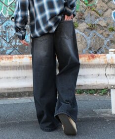 WEGO スーパーバギーダメージデニムパンツ