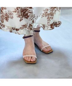 MODE ET JACOMO <MODE ET JACOMO>スリムストラップフラットサンダル