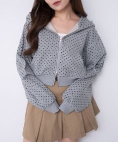 WEGO ショートZIPパーカー