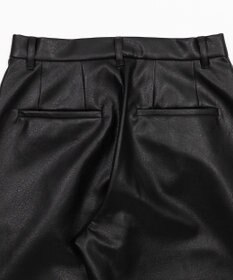 WEGO PUタックワイドトラウザー