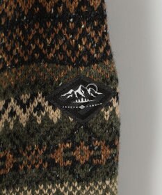 JOSEPH ABBOUD MOUNTAIN 【UNISEX】総裏フルZIPフェアアエル柄 ニットブルゾン