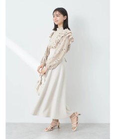 earth music&ecology フリルスリーブブラウス