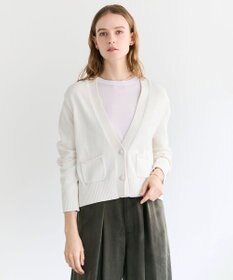BEIGE， HELIODOR / マリンボタンクロップドカーディガン