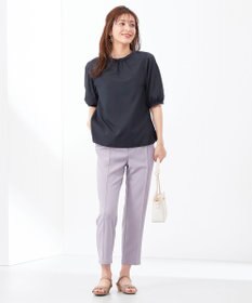 ANY SIS 【洗える】レースパーツタックスリーブ ブラウス