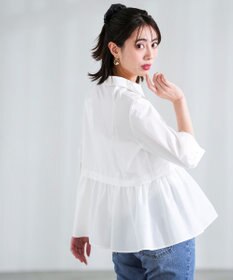 ANY SIS L フレアペプラム シャツ