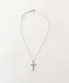 WEGO Lクロスモチーフパールチェーンネックレス