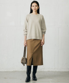 自由区 S 【カタログ掲載】ウールカシミヤブレンドスパンコールラグランスリーブ ニット